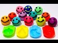 Учим цвета на английском языке со смайликами из пластилина Play-Doh.