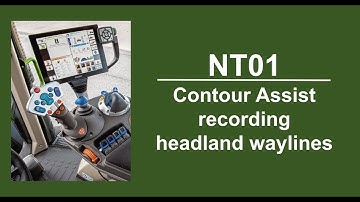 NT01 Contour Assist recording headland waylines