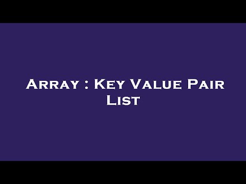 Array : Key