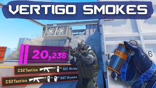 CS2 Vertigo  ALL Essential SMOKE Grenade Lineups!