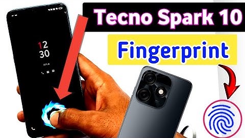 Tecno Spark 10 in display fingerprint lock/Tecno spark 10 5g me fingerprint settings