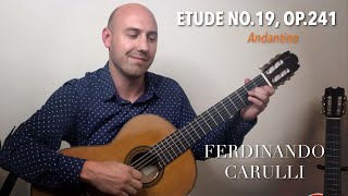 Carulli Op.241, No. 19 (Andantino) | Classical Guitar Etude | Played by Jonathan Richter