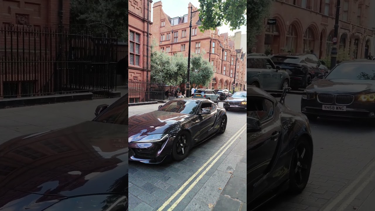 Toyota's Supra in Mayfair London | ##supercarsinlondon #shorts #toyotasupra #viralvideo #trending