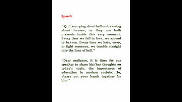 Inaugural Function Anchoring Script