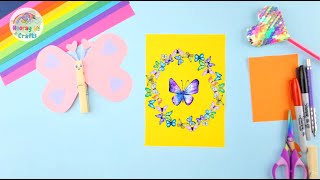 How to make a beautiful paper butterfly (simple version)