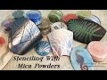Stenciling with Mica Powders-Polymer Clay Tutorial