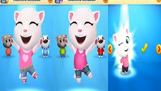 Talking Tom Gold Run First Version VS Lava Escape Cycle Tour Event Angela Old VS New outfit Unlocked screenshot 5