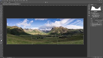 Correcting a bowed horizon after a panoramic merge