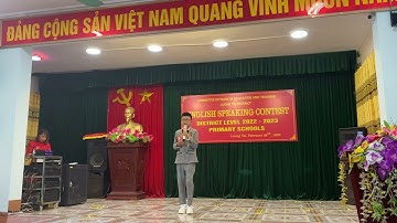 Trung Hiếu thi nói giỏi tiếng anh cấp huyện năm 2022-2023