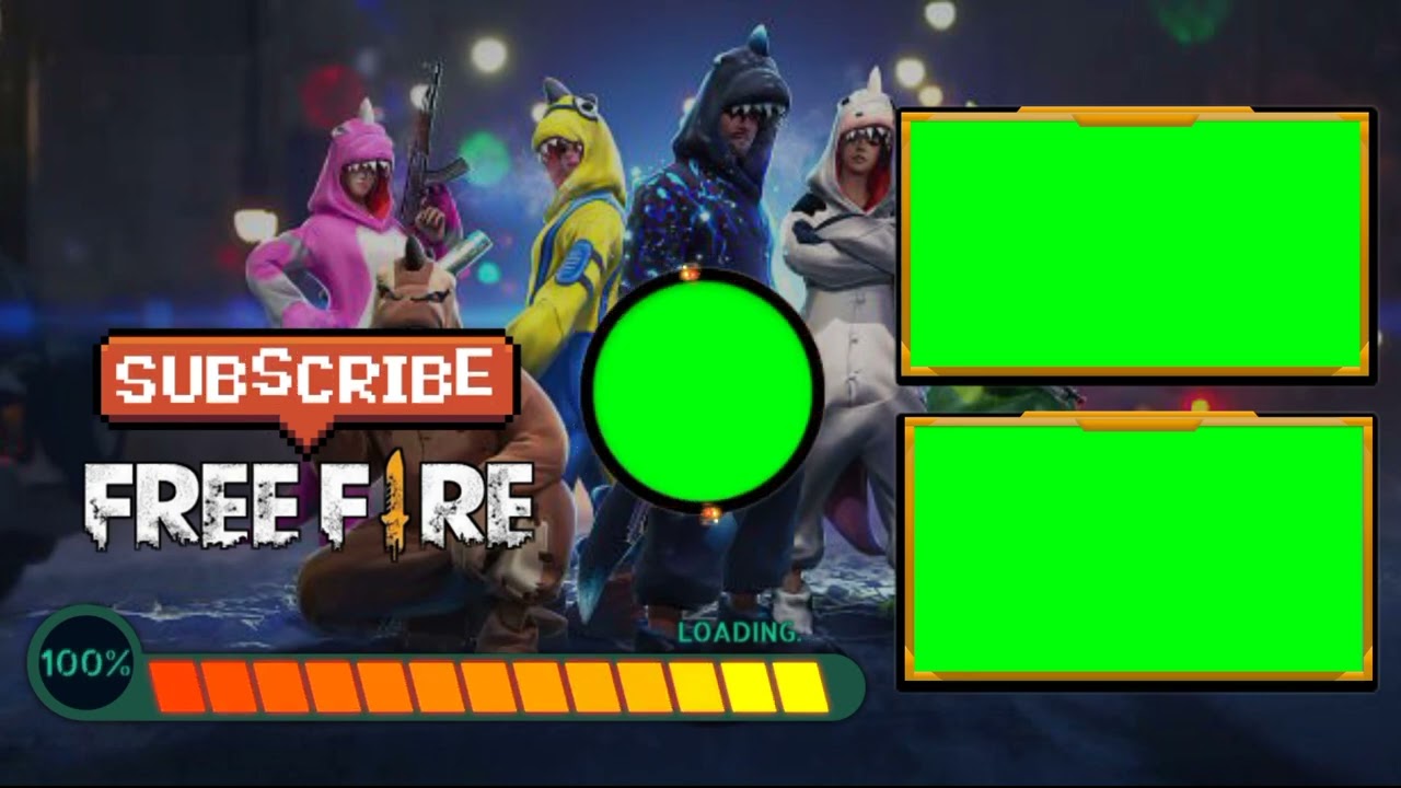 free fire game youtube outro template !! green screen template !! end screen template @manoj_dey