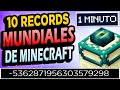 ✅ 10 Records Mundiales de Minecraft #1