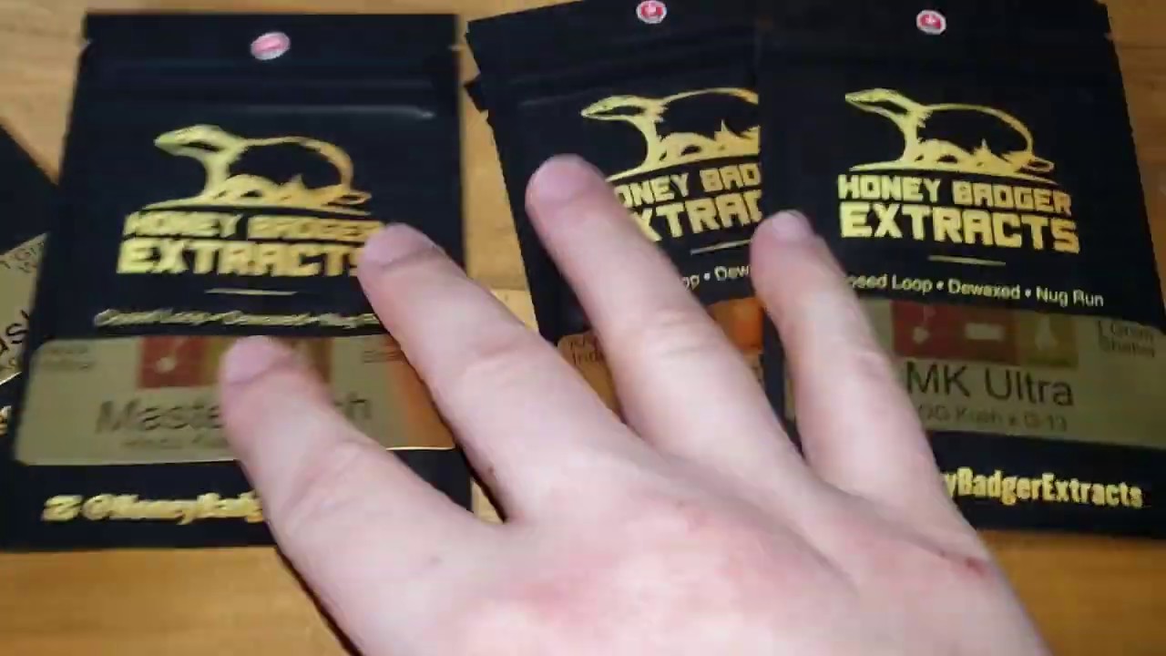 ShatterStore mail order UNBOXING - honeybadger extracts shatter & wax