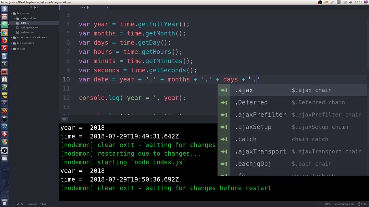How to work with Date in JavaScript Creating a date function - YouTube