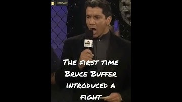 Bruce Buffer’s First Announcement In The UFC