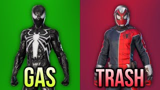 Gas Or Trash: Spider-Man 2 Suits (Peter Parker)