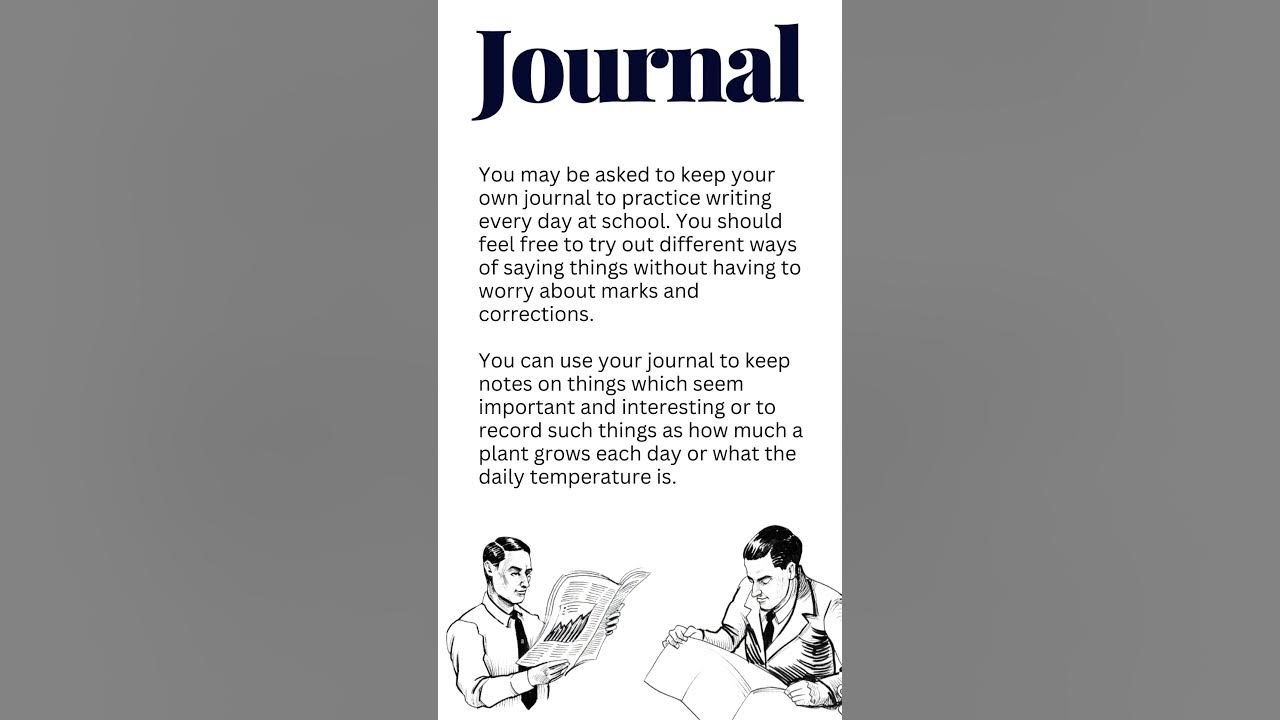 Purpose of Journal YouTube