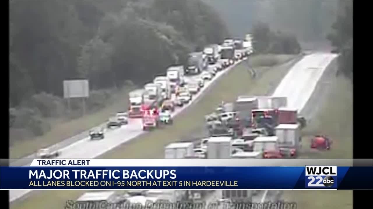 Major backups on I95 in South Carolina YouTube