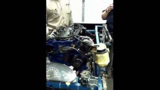 New Castle School of Trades Engine Test Stand with backfire