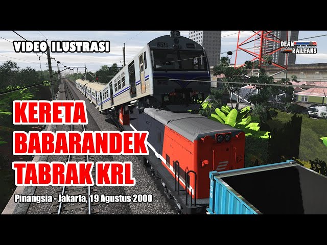 Coal Train Collision Electric Train in Pinangsia JAKARTA Year 2000 ‼️ | Train Simulator class=