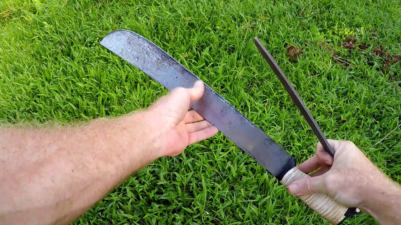 How To Sharpen A Machete With A File