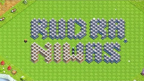 clash of clan showcase base by the name RUDRA NIWAS// COC base art ❤️❤️ #coc #base