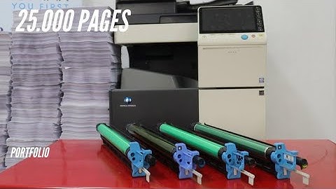 Compatible toner test Minolta Bizhub c224e C284e C364e TN321 test 25,000 copies Biuromax