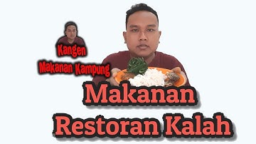 Makanan Kampung‼️Sambel + Daun Singkong + Ikan Nila‼️ Restoran Kalah