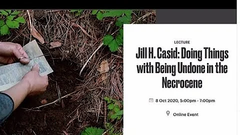Jill H Casid, Doing Things with Being Undone in th...