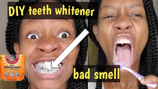 ?Get WHITE Teeth!(in minutes) & smelly MOUTH ODORS ? using baking SODA