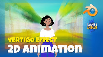 Animating a Vertigo effect in 2D/3D animation. Blender 2.9 2D animation tutorial