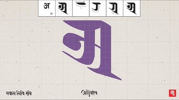 Ranjana Script Calligraphy  Animated Tutorial  -  रञ्जना लिपि स्यनेकने विधि