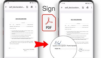 How to Add Signature in pdf file in mobile | pdf par digital signature kaise karen |Add digital sign