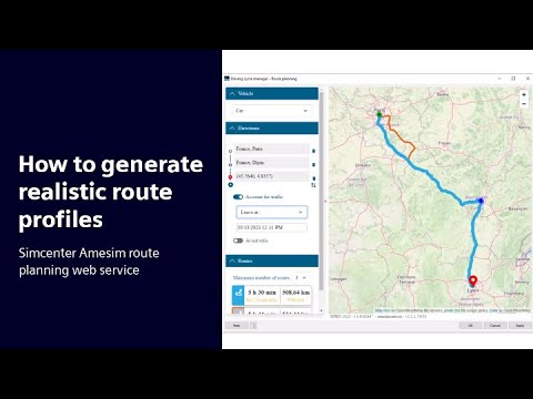 HOW TO I How to generate realistic route profiles with Simcenter Amesim
