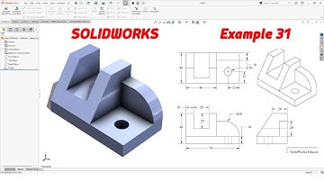 SolidWorks Tutorial – Example 31 | Simple 3D Modeling for Beginners