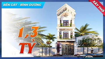 Đắm Chìm Trong Mẫu Nhà Ống 3 Tầng Tân Cổ Điển Xây Thô 1,3 TỶ Tại Thị Xã Bến Cát Tỉnh Bình Dương