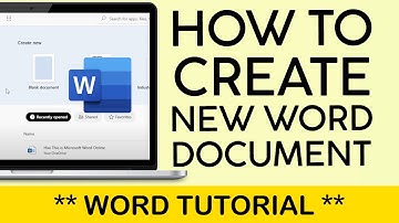 How to Create a New Document on Microsoft Word O365 Online 2024