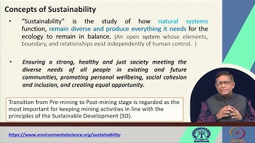 Concept of Sustainable Development and Mining industry #swayamprabha #CH35SP