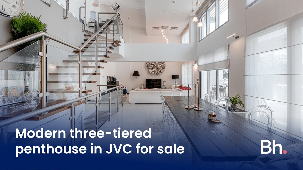 Modern three-tiered penthouse in JVC for sale | Betterhomes