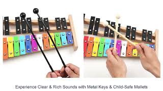 MINIARTIS Glockenspiel Xylophone | Full Size Glockenspiel Xylophone 27 Note for Adults & Kids screenshot 5