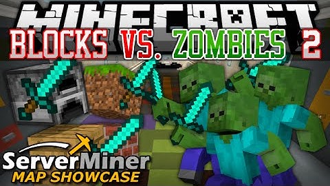 ServerMiner Map Showcase - "Blocks vs. Zombies 2" Minigame!