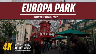 Europa Park vlog  full walktrough  in 4k with ASMR 360 Soundscape.  all rollercoasters.