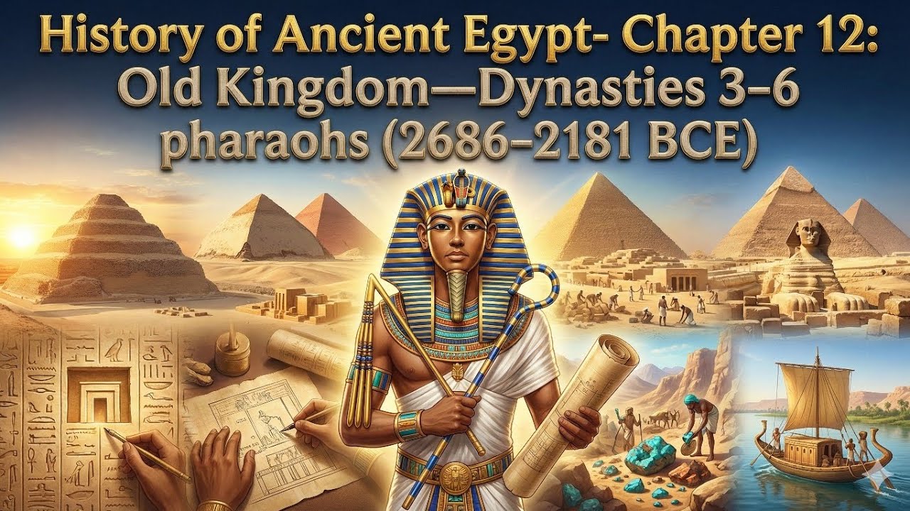 History of Ancient Egypt- Chapter 12: Old Kingdom—Dynasties 3–6 Pharaohs (2686–2181 BCE)