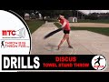 Discus drill stand throw wtowel