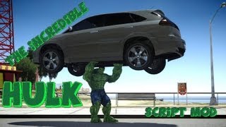 GTA IV The Incredible Hulk Script Mod - Insanegaz