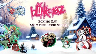 blink-182 boxing day animated lyric video