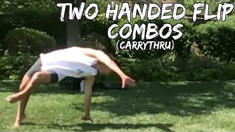 Two Handed Flip Combos: Carrythru Transition | Tricking Tutorial #133