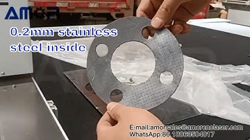 2mm Reinforced Graphite Gasket Cutting | CNC Gasket Cutting Machine | Oscillating Knife Cutter