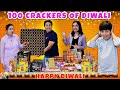 100 CRACKERS OF DIWALI | Diwali celebration with Family | Diwali Pathake | Aayu and Pihu Show