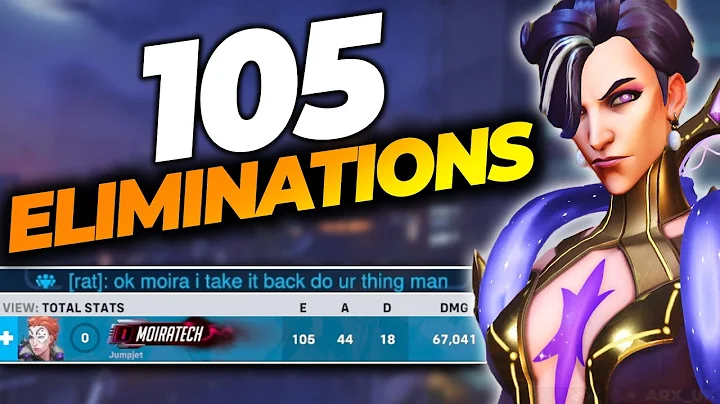 I got over 100 ELIMINATIONS with this Moira Build | Overwatch 2 Stadium
