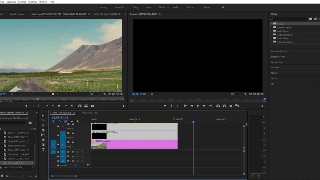 Adobe Premiere Pro CC 2018   D  tutorials MEDIA Animate A Layered Title Fly In   2019 06 28 09 03 52